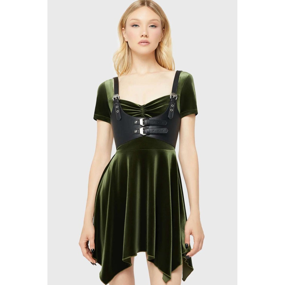 Killstar Auralift mini dress asymmetrical